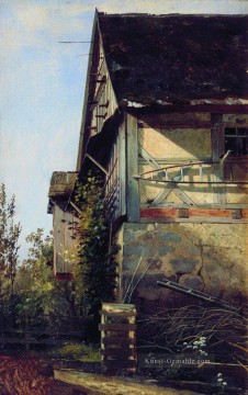 Ivan Ivanovich Shishkin Werke - kleines Haus in Düsseldorf 1856 Ivan Ivanovich